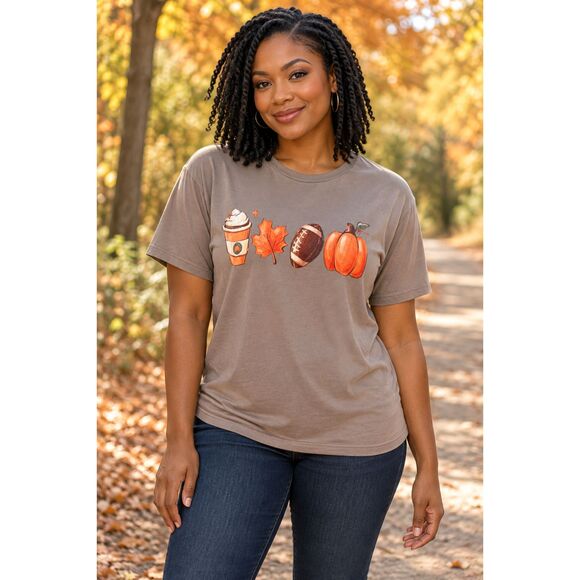 Green Autumn Theme Women’s T-Shirt