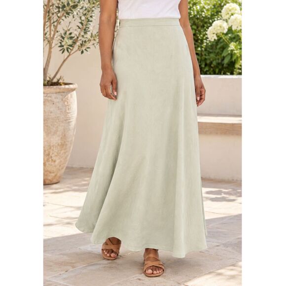 Halogen Light Sea-foam Green Maxi Skirt