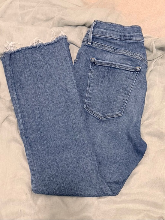 Banana Republic Women's Cropped Raw-Hem Jeans in Light Blue
