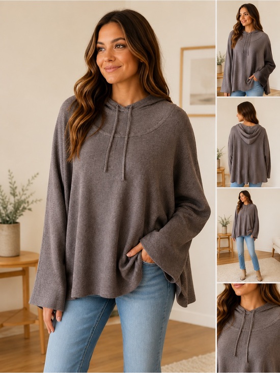 Banana Republic Gray Hoodie Sweater