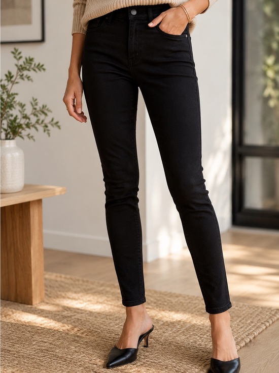 DL1961 Black High-Rise ‘Florence’ Skinny Jeans