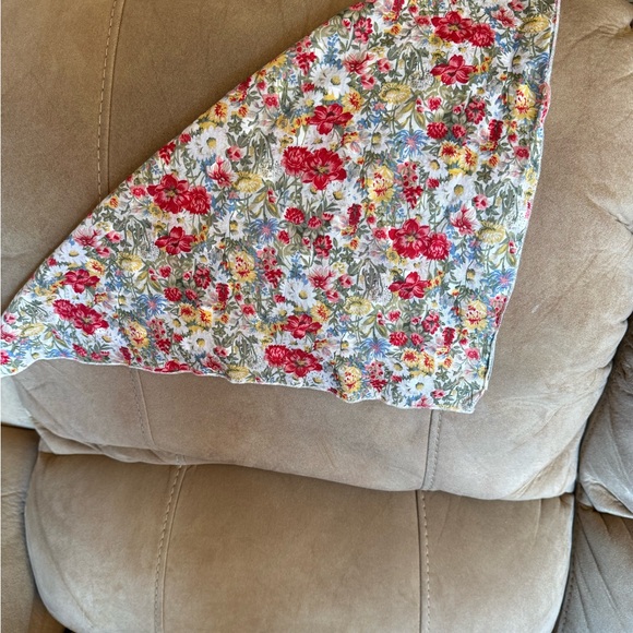 Coldwater Creek Floral Scarf - Red, Green, Yellow