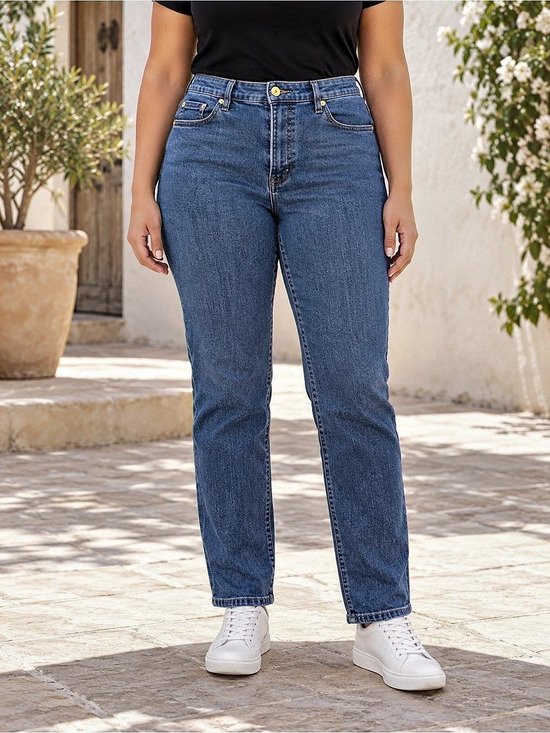 INC International Concepts Straight -Leg Jeans Size 14